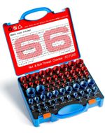 66 Nut and Bolt Thread Checker with Storage Box, Thread Checker Measuring Too...