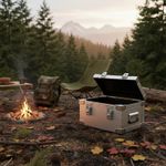 Aluminum Storage Box Large Capacity Car Trunk Storage Container Lightweight