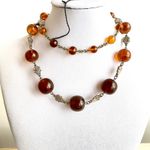 Vintage Amber Necklace Round Natural Baltic Jewelry Mother Day Gift