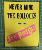 Sex Pistols Never Mind The Bollcks  Large Printed Sew On Back Patch Official