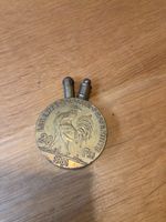 Vintage trench art lighter made from 1901 french coin