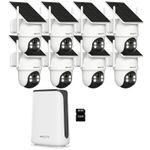 ARCCTV Solar Security Camera System 4MP Wireless Wifi Audio NVR Outdoor Indoor