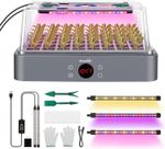 40-Cell Seed Starter Tray with Grow Light, Temperature Display