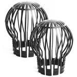 2 x Gutter Balloon Guard Downpipe Filter Debris Down Pipe Leaves Cover Moss Clog