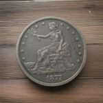 1877 US Trade Dollar 90% Silver XF++/AU-- Condition DDO FS-101?? Wow!!