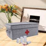 First Aid Empty Box Family First Aid Box with Handle Pet Frist Aid Kit Case Set