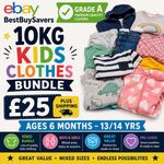 Kids Branded Clothes Bundle 10kg, 0-14 Years, Grade A