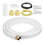 Mini Split Line Set, 10 Ft 1/4" 3/8" OD AC Extension Line Copper Pipe Tubing