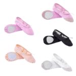Canvas Ballet Shoes Flats Pink Black Nude Soft Dance Split Sole Ballerina Shoes