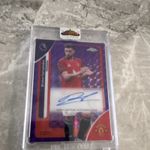 Bruno Fernandes Topps Chrome Premier League Autograph Card 23/75 Man Utd