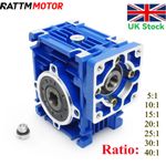 【UK】NMRV030 High torque worm gear gearbox reducer + Shaft Sleeve Adaptor 8*11mm