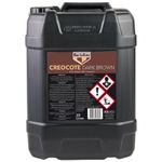 Bartoline Dark Brown Creocote Oil-Based Timber Treatment For Exterior Wood 20L