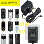 Video Ring Doorbell Door Bell Power Supply Adapter Transformer UK Plug in 10M 5M
