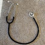 Stethoscope with black tubing 