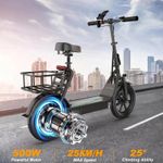 AOVOPRO ESBS 14"Commuter Electric Scooter with seat Up to 25 Miles 20km/h VIP