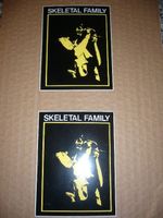 RARE VINTAGE SKELETAL FAMILY STICKERS - FROM THE JOHN PEEL COLLECTION