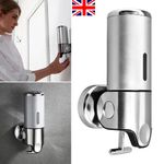 UK Soap Dispenser Wall Mounted Liquid Bathroom Hand Soap Shower Gel Shampoo