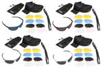CHEX Ace Running Sunglasses Sports Glasses 5 Interchangeable Plastic Lenses 