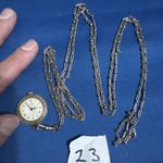 Antique Le Paix Silver Pendant Watch On Silver Chain,have Not Tested It