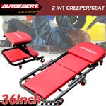 360° Rolling Folding Creeper 150KG Garage Stool Mechanic Shop Work Chair Seat US