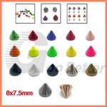 Punk Studs Rivets Spikes Cone For Leather Clothes Shoes Bags Leather Crafts DIY
