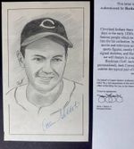 Allen Gettell Signed 5x8" Indians Original Drawing JSA John Raitt Collection