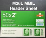 New~GB 2026~KCIII~2nd ~Business Sheet Header~(2 stamps )~MNH~MBIL~M26L~V5012~