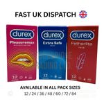 Durex Condoms 12-96 Pack | Extra Safe, Pleasure Max, Fetherlite Thin | UK Stock