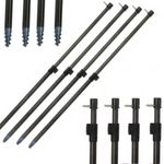 Fishing Storm Poles x4 Bivvy Brolly Umbrella Telescopic 38-70" PowerBore Spiral
