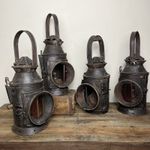 Original Railway Lantern - Vintage Railwayana - Rustic Metal Lantern - £55 each