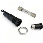 Panel Mounted Fuse Holder for 6mm x 32mm Glass Fuses