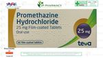 PROMETHAZINE HYDROCHLORIDE ( Brand May Vary ) 25mg. x56 tablets. EXP: 01/2027