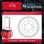 Brake Drum fits ISUZU D-MAX Mk2 2.5D Rear 2012 on 8980618130 8980618131 Apec New