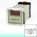 DH48S-2Z LCD Display Time Delay Relay 8-Pin DPDT 0.01S-99H99M AC 220V