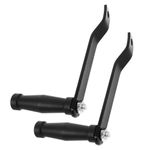 Black Galvanized Steel Marine Trailer Winch Handle Ergonomic Heavy Duty Crank