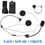 For M1-S Pro/Plus/FX8 Air/FX4/FX6/FX7 Motorcycle Intercom Microphone Speaker Set