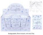 WHITE HEART CONFETTI - Wedding Party Event Favours Biodegradable and Colour Fast