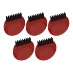 5 Pcs Mini Golf Club Brushes, Pocket Golf Club Groove Brush(Red, 1.18x1.22″)