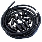 AN6 6AN Fitting Nylon Stainless Steel Braided Fuel Hose End Adapter Oil Line SV