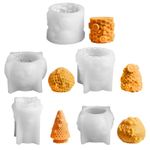 1x 3D Beehive Candle Mold Honeycomb Silicone Soap Mold Wax Candle Making Mould