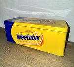 Vintage / Retro Metal Weetabix Tin / Small Marks And Indentation