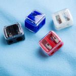 Make Up Sharpener Duo Double Cosmetic Pencil Eyeliner Lip Eye Liner Eyebrow