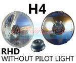 5.75" 5 3/4" Classic Car Headlamps Headlight Halogen H4 Without Pilot/Side Light