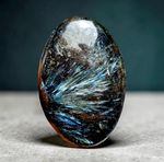 Astrophyllite Palm Stone – Polished Crystal Decor, Inner Strength Stone