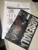 Arsenal v Kairat Almaty 28/1/26 Champions League Programme + Team Sheet 