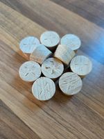 10x 18mm Oak Wood Plugs – Tapered Solid Oak Furniture Joinery Caps Made In UK