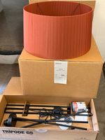New In Box Santa & Cole Tripode G5 Tall Floor Lamp and Lampshade
