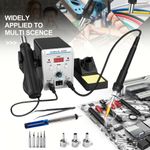 2IN1 700W Desoldering Station Hot Air Desolder Rework Soldering Station Gun Iron