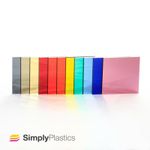 Coloured Acrylic Plastic Mirror Sheets / 3mm thickness / A4 & A5