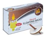 Round Floating Cotton Wicks and Cork Discs For Oil Cups Pack of 50